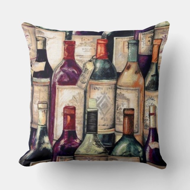 Weinliebhaber Pillow Kissen (Vorderseite)