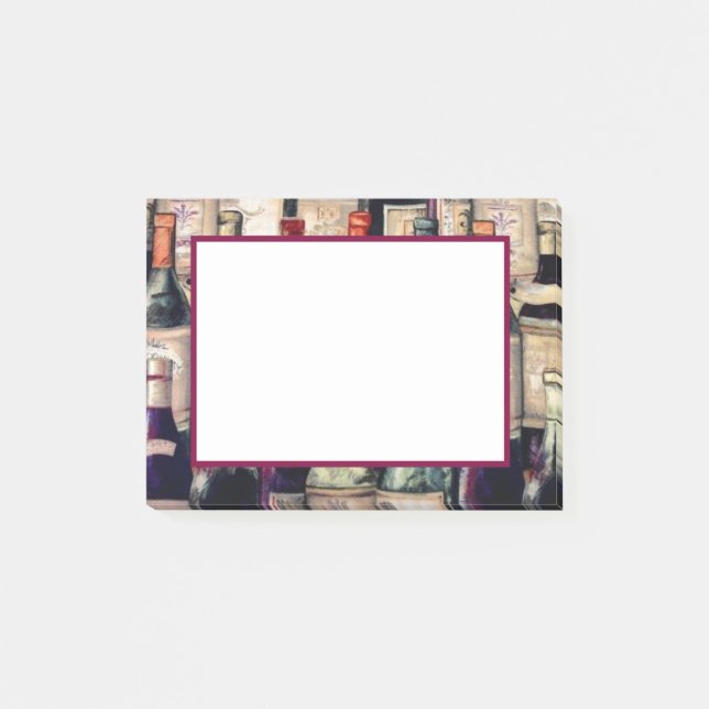 Weinliebhaber Post-it Klebezettel (Vorderseite)