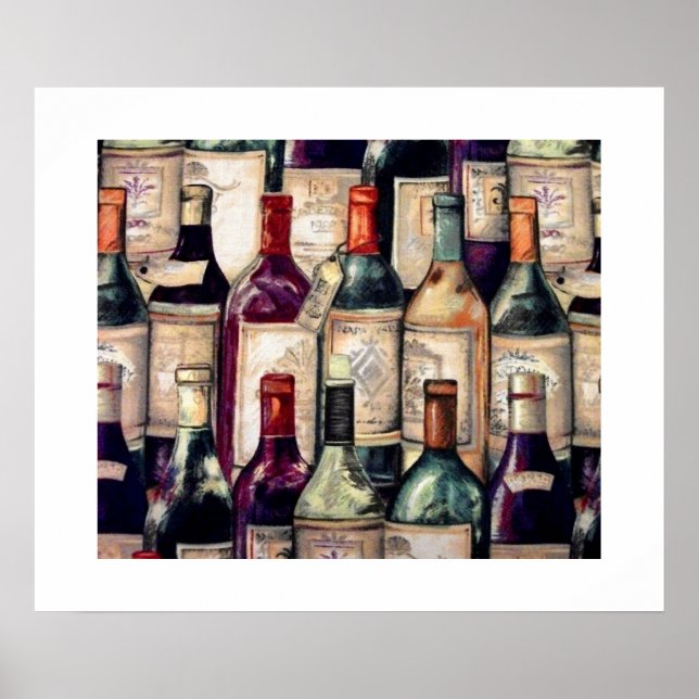 Weinliebhaber Poster (Vorne)