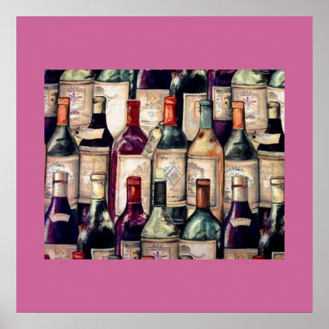 Weinliebhaber Poster (Vorne)