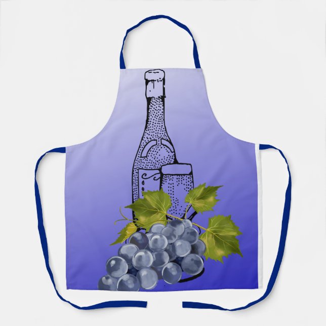 Weinliebhaber Schürze (Vorderseite)