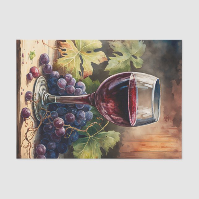 Weinliebhaber Seidenpapier (Vorderseite)