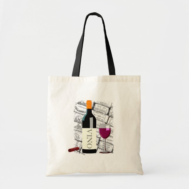 Weinliebhaber Tote Tasche (Vorne)