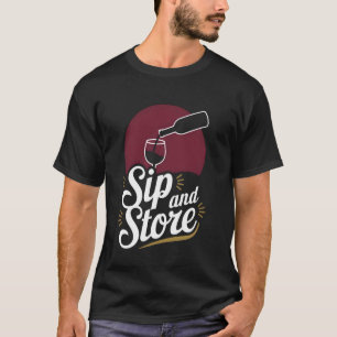 Weinliebhaber und Sammler zum Trinken und Lagern T-Shirt