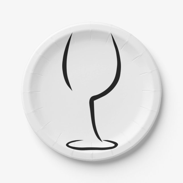 Weinlogo Pappteller (Vorderseite)