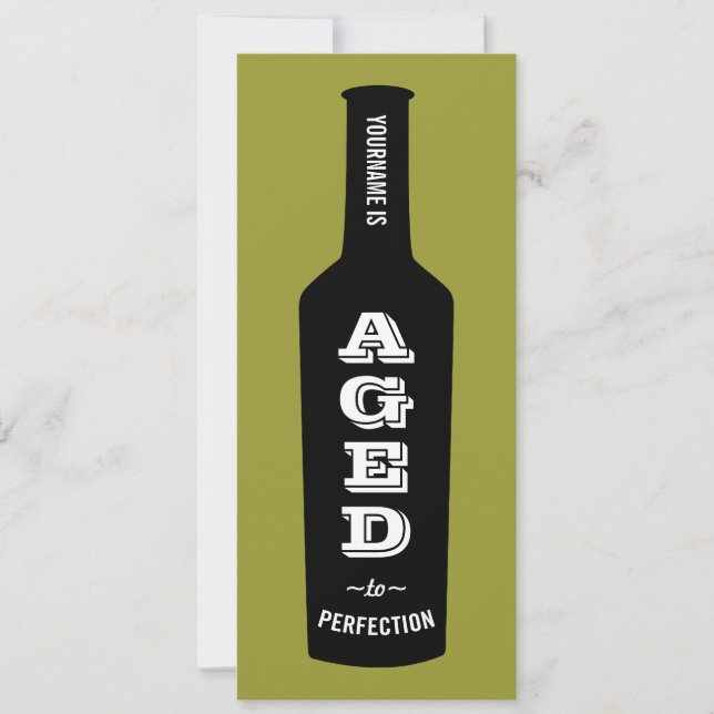 Weinlover Geburtstagsparty Einladung (Vorderseite)