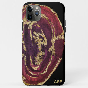 *~* Weinmaroon Burgund Gold Glitzer Case-Mate iPhone Hülle