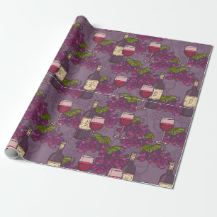 Weinmuster Geschenkpapier
