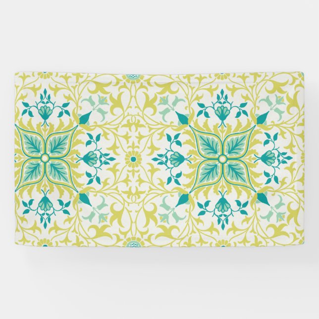 Weinmuster (von William Morris) Banner (Horizontal)