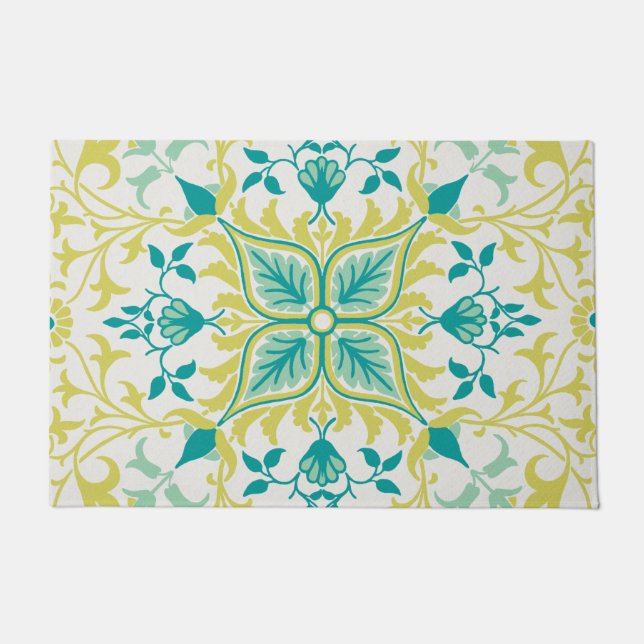 Weinmuster (von William Morris) Fußmatte (Vorderseite)