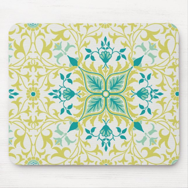 Weinmuster (von William Morris) Mousepad (Vorne)