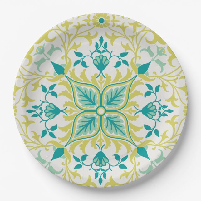 Weinmuster (von William Morris) Pappteller (Vorderseite)