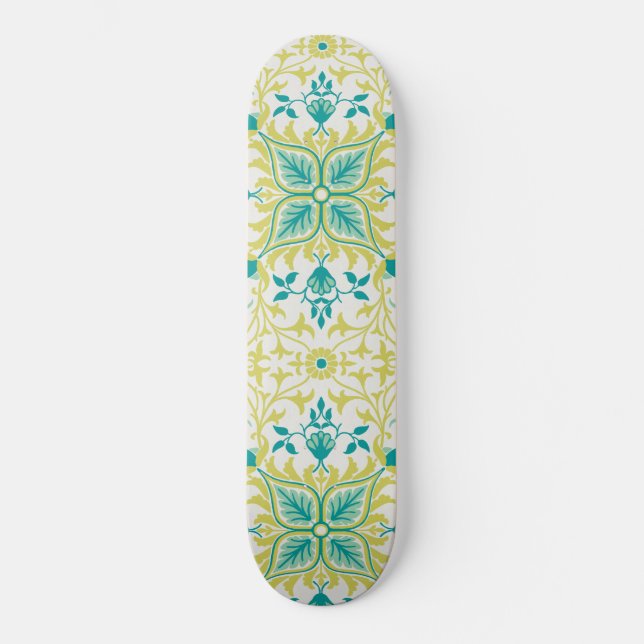 Weinmuster (von William Morris) Skateboard (Vorderseite)