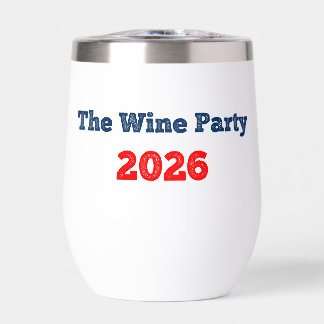 Weinparty 2026 Lustiger Wahl-Weinbecher