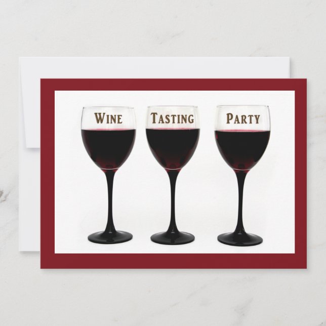 Weinprobe Einladung (Vorderseite)