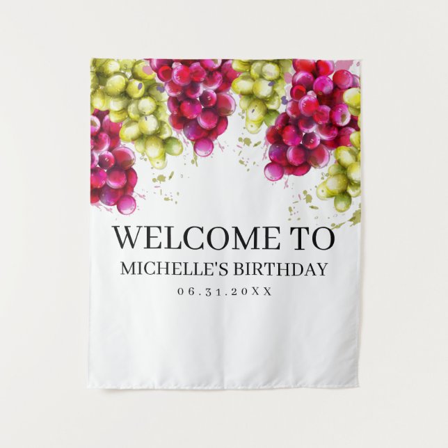 Weinprobe Foto Hintergrund Wandteppich (Vorderseite)