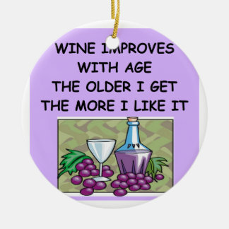 Weinprobe Keramik Ornament