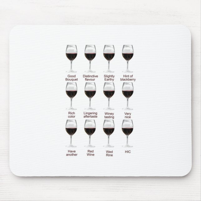Weinprobe Mousepad (Vorne)