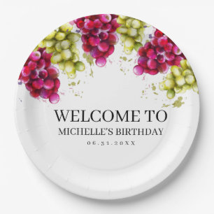 Weinprobe Pappteller