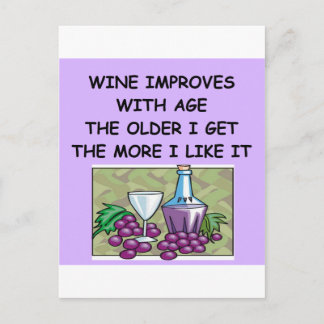 Weinprobe Postkarte