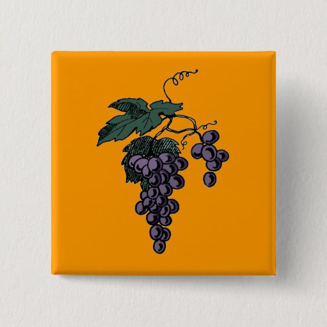 Weinrebe Button (Vorderseite)