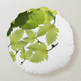Weinrebe Grüne Blätter Rundes Kissen