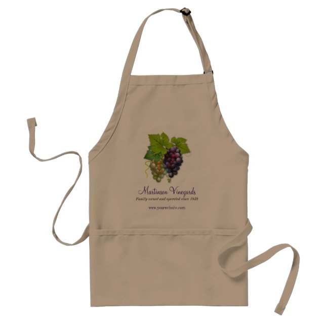 Weinreben-Arbeitschürze Schürze (Vorne)
