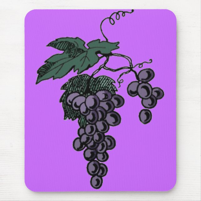 Weinreben-Mauspad Mousepad (Vorne)