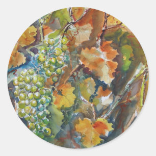 Weinreben Runder Aufkleber
