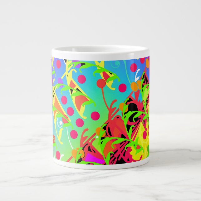 Weinreifen Jumbo-Tasse (Vorderseite)
