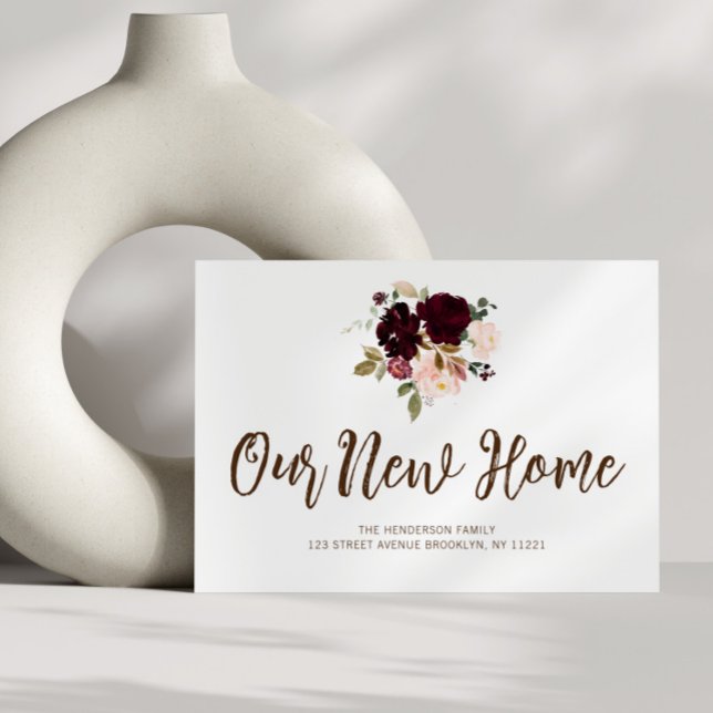 weinrote Blume, die wir bewegen Ankündigung (Von Creator hochgeladen)