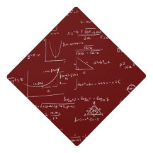 Weinrote Mathe-Gleichungen Formeln Abschluss
