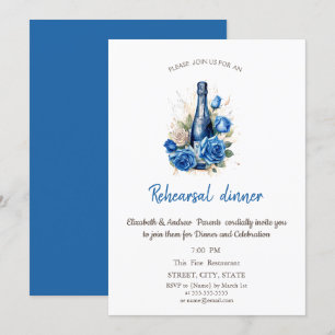 Weinrote Rosen für das Probedinner Einladung