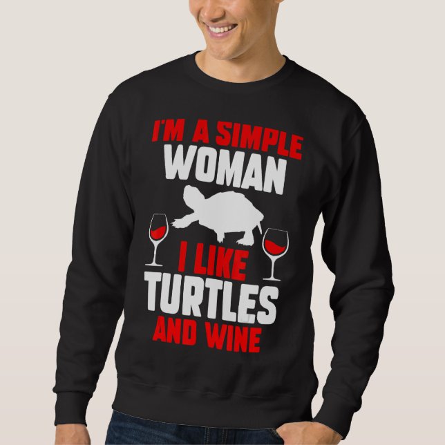 Weinschildkröte 1 sweatshirt (Vorderseite)
