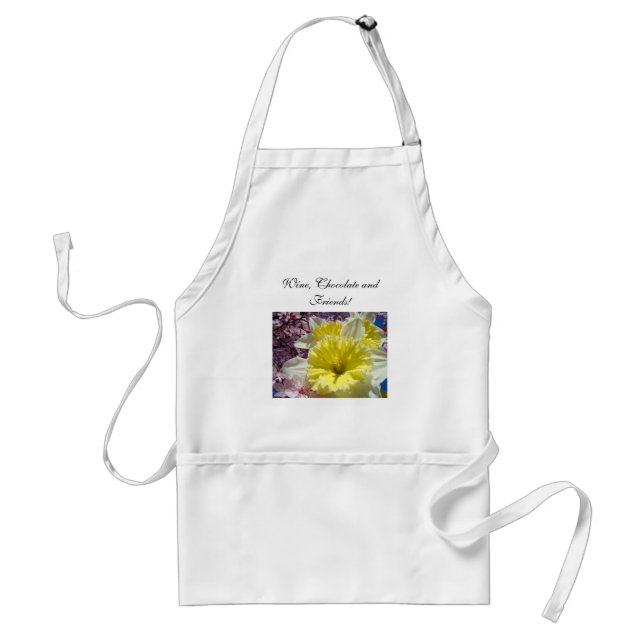 Weinschokolade & Freunde! Schürze Frühlingsblumen (Vorne)