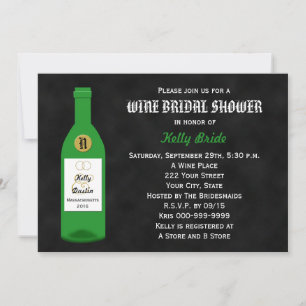 Weinthema Bridal Dusche Einladung