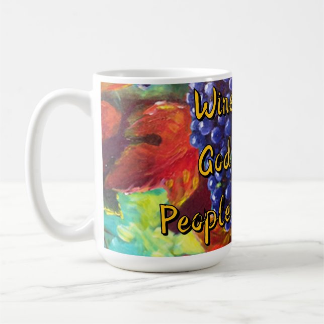 Weinthema Kaffeetasse (Links)