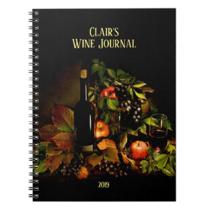 Weinthema noch LIfe/Personalisiert Wine Journal Notizblock