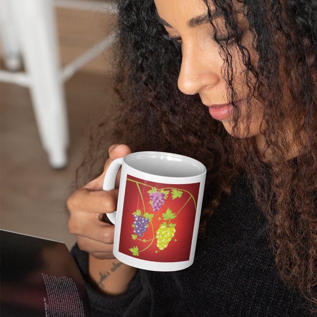 Weintraube mit Trauben Kaffeetasse (Von Creator hochgeladen)