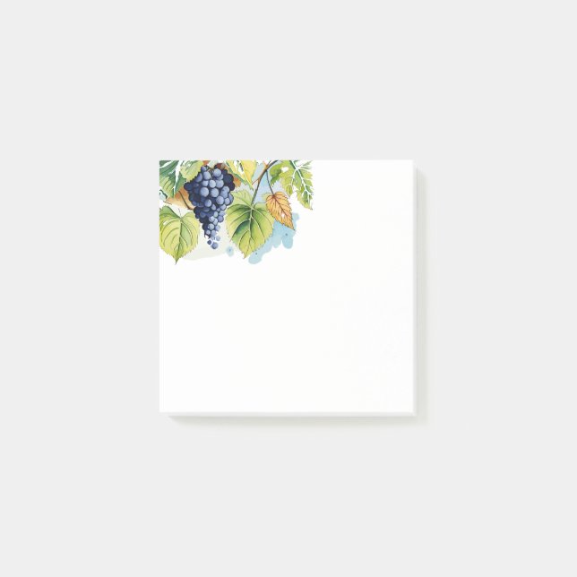 Weintraube Post-it Klebezettel (Vorderseite)