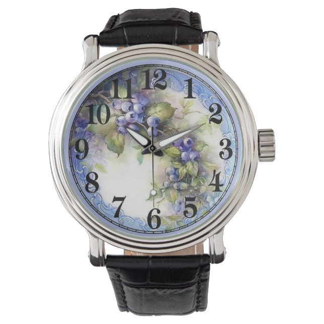 Weintrauben Armbanduhr (Vorderseite)