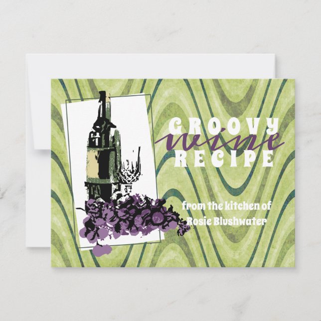 Weintrauben für die Weinbereitung Dankeskarte (Vorderseite)