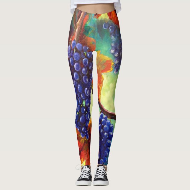 Weintrauben Leggings (Vorderseite)