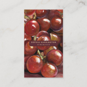 Weintrauben Maßgeschneiderter QR Code Scannable Wi Visitenkarte