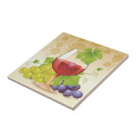 Weintrauben Print Tile