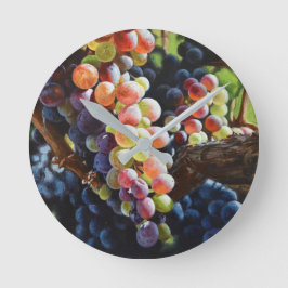 Weintrauben Runde Wanduhr