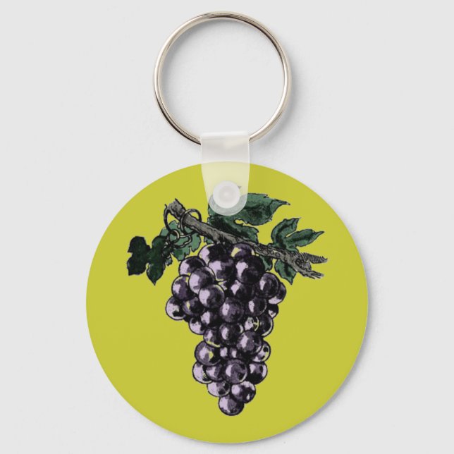 Weintrauben Schlüsselanhänger (Vorderseite)