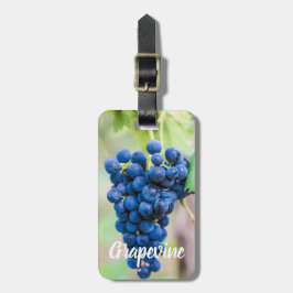 Weintrauben und Weinbaugeschenk Gepäckanhänger