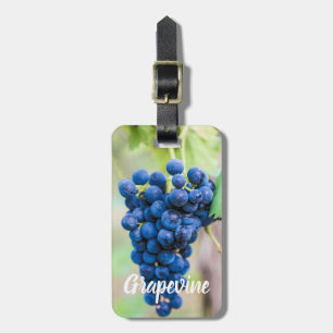 Weintrauben und Weinbaugeschenk Gepäckanhänger