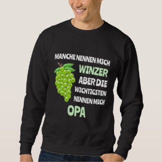 Weintrauben Vintag Winemaker Weinprobe Sweatshirt